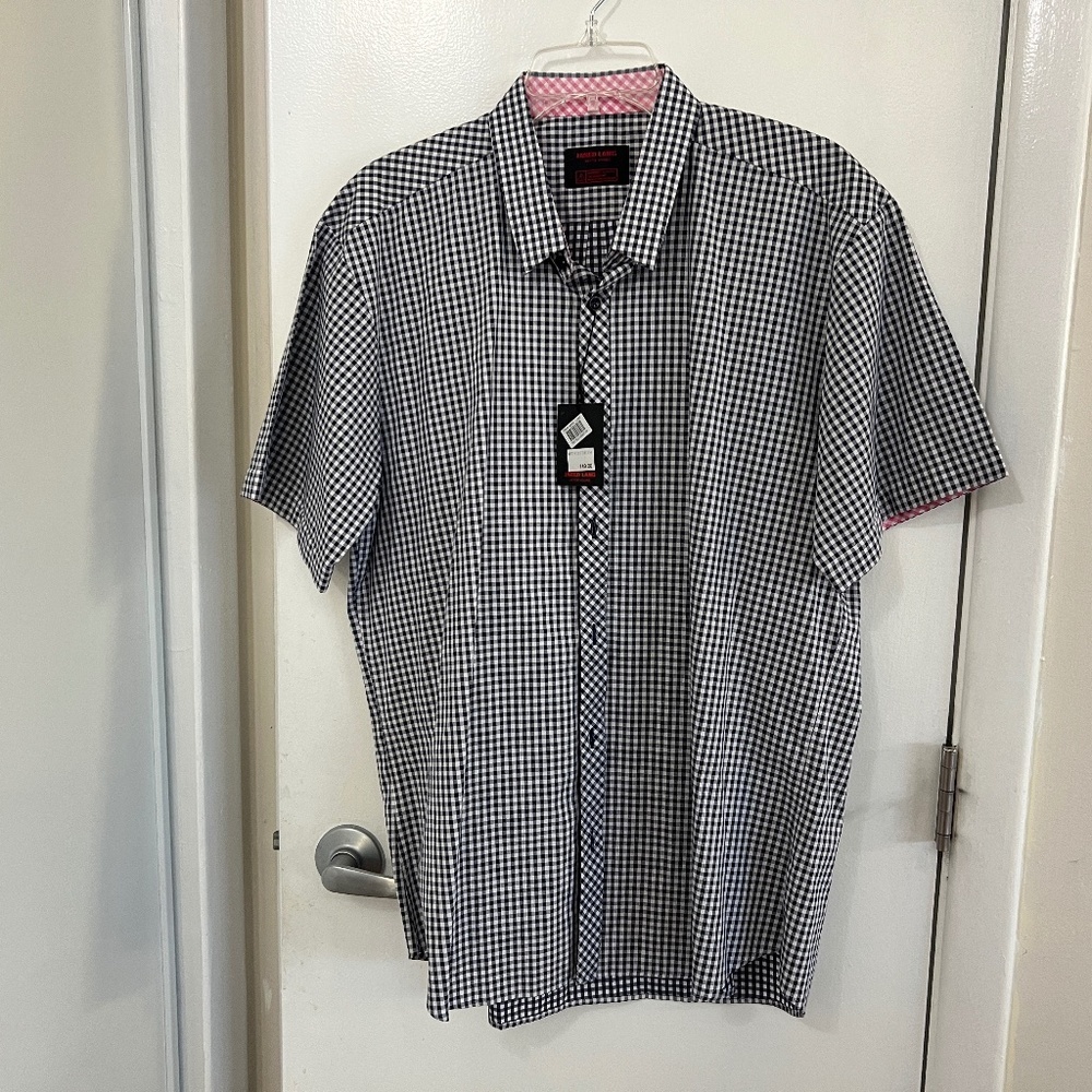 Jared Lang After Hours Button-Down Shirt short sleeve Men 100% cotton